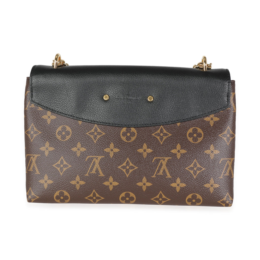 Louis Vuitton Louis Vuitton Monogram Canvas & Black Grained Leather Saint-Placide