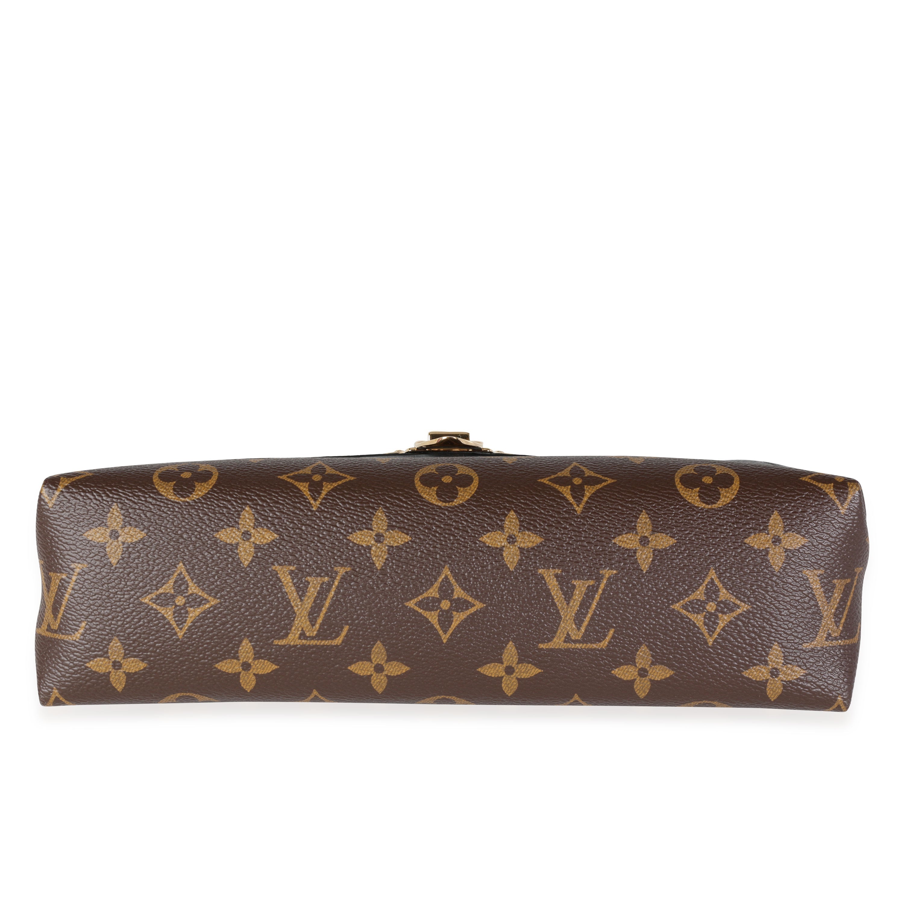 Louis Vuitton Louis Vuitton Monogram Canvas & Black Grained Leather Saint-Placide