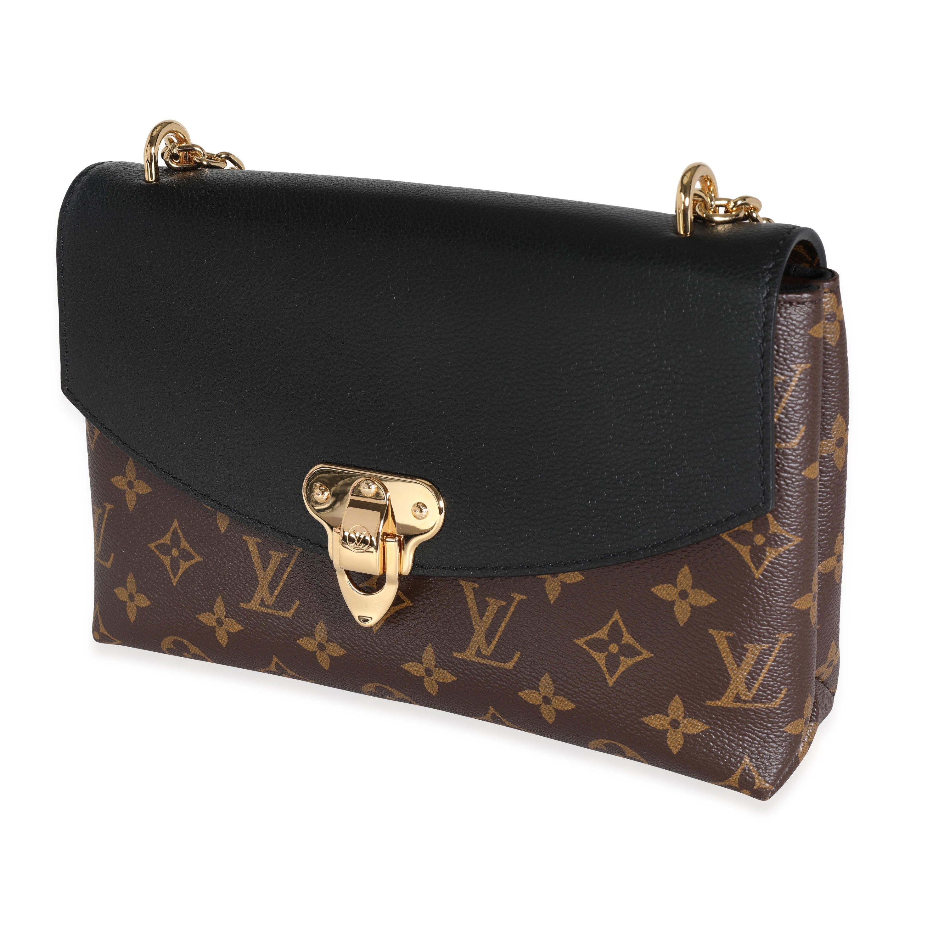 Louis Vuitton Louis Vuitton Monogram Canvas & Black Grained Leather Saint-Placide