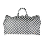 Louis Vuitton Louis Vuitton Black & White Distorted Damier Keepall Bandoulière 50