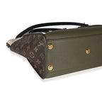 Louis Vuitton Louis Vuitton Laurier Green, Toffee Latte Beige & Monogram Canvas On My Side MM