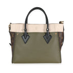 Louis Vuitton Louis Vuitton Laurier Green, Toffee Latte Beige & Monogram Canvas On My Side MM