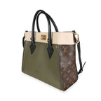 Louis Vuitton Louis Vuitton Laurier Green, Toffee Latte Beige & Monogram Canvas On My Side MM