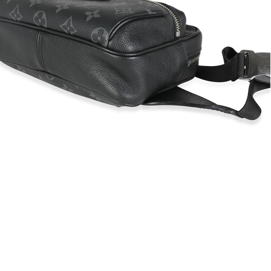 Louis Vuitton Louis Vuitton Black Taiga Leather & Monogram Eclipse Canvas Outdoor Messenger
