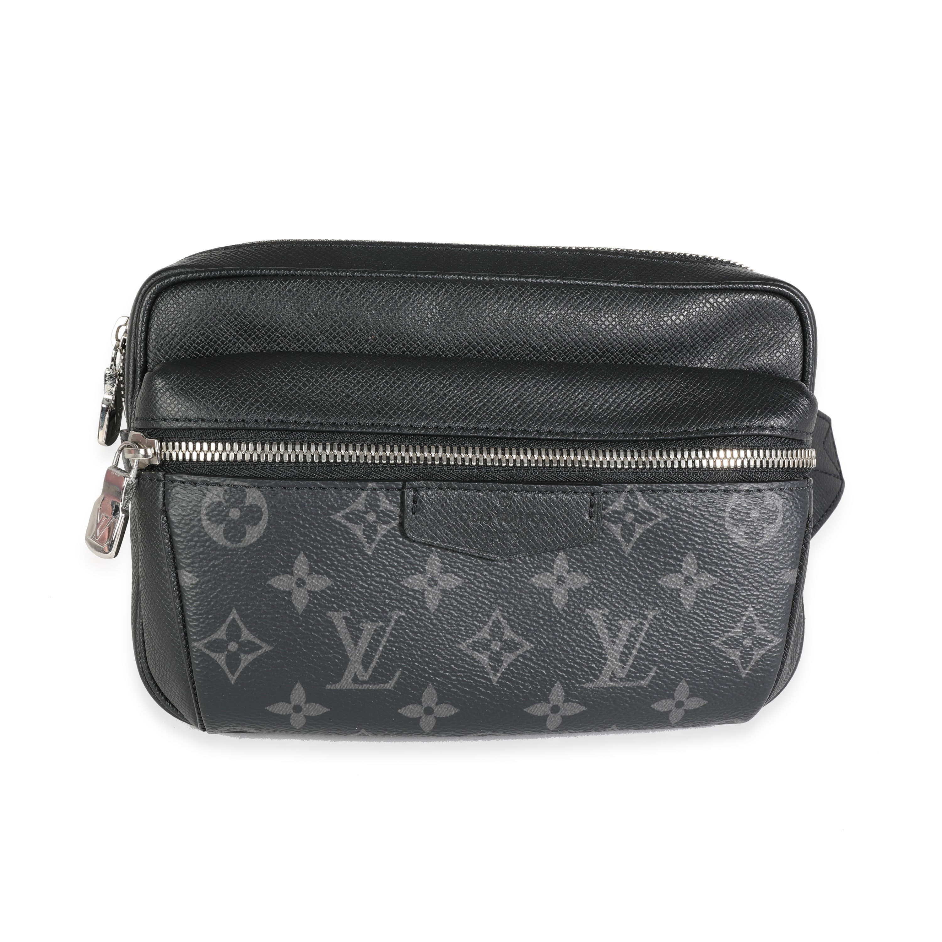 Louis Vuitton Louis Vuitton Black Taiga Leather & Monogram Eclipse Canvas Outdoor Messenger