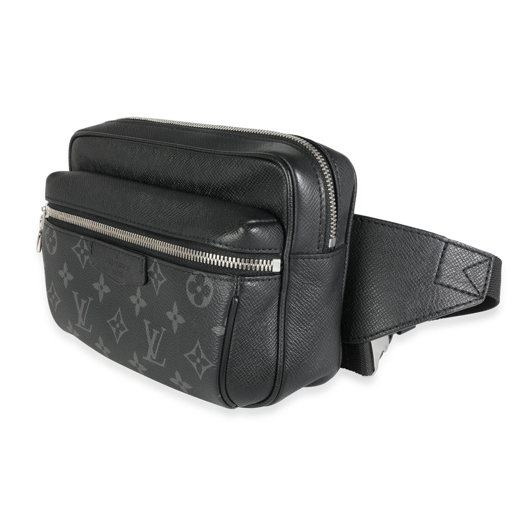 Louis Vuitton Louis Vuitton Black Taiga Leather & Monogram Eclipse Canvas Outdoor Messenger