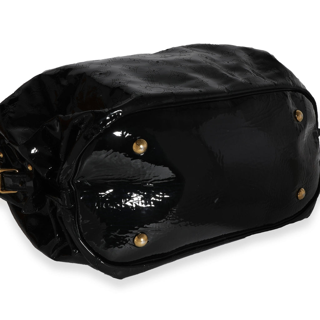Louis Vuitton Louis Vuitton Black Patent Mahina Surya XL Hobo