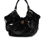 Louis Vuitton Louis Vuitton Black Patent Mahina Surya XL Hobo