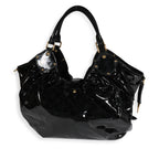 Louis Vuitton Louis Vuitton Black Patent Mahina Surya XL Hobo