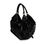 Louis Vuitton Louis Vuitton Black Patent Mahina Surya XL Hobo