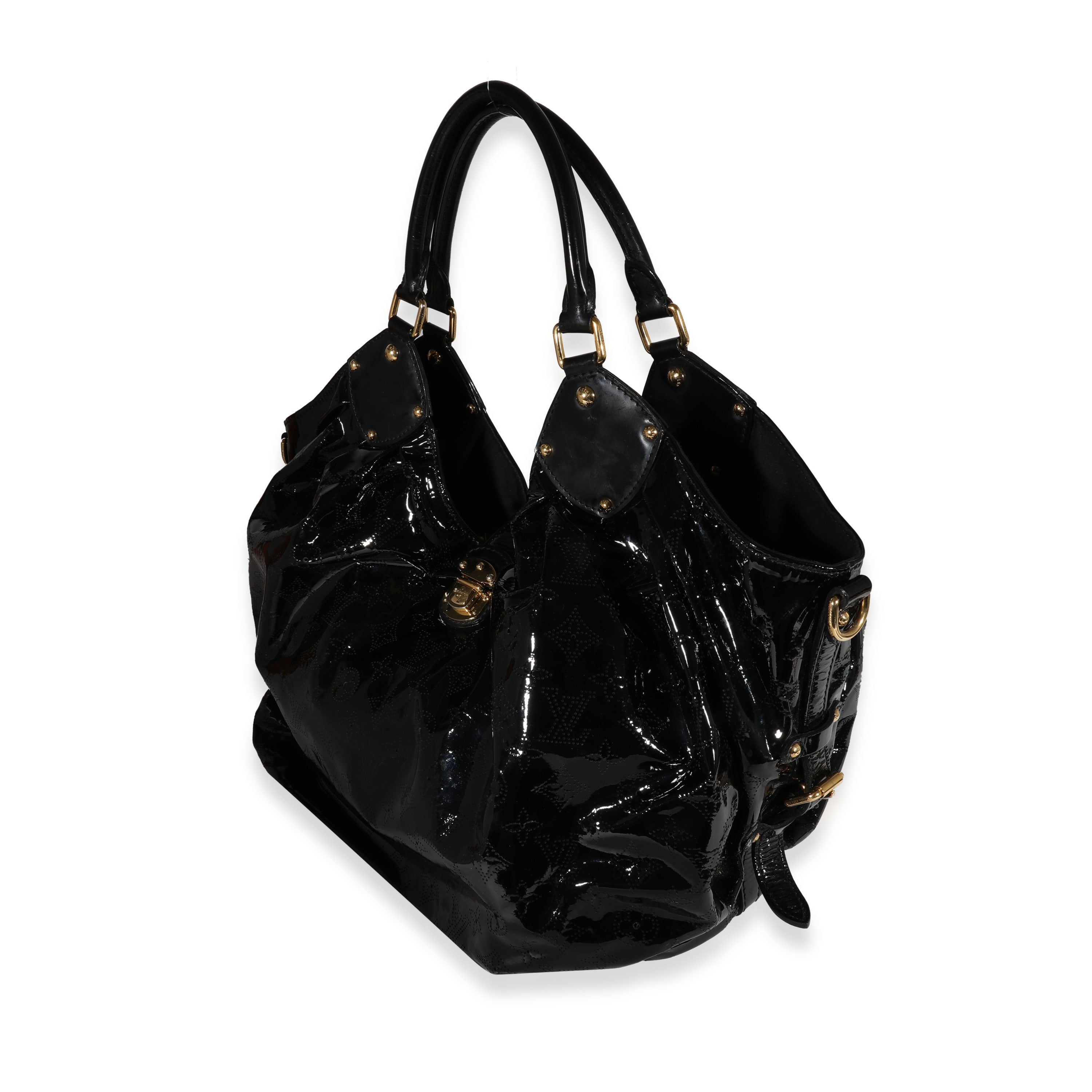 Louis Vuitton Louis Vuitton Black Patent Mahina Surya XL Hobo