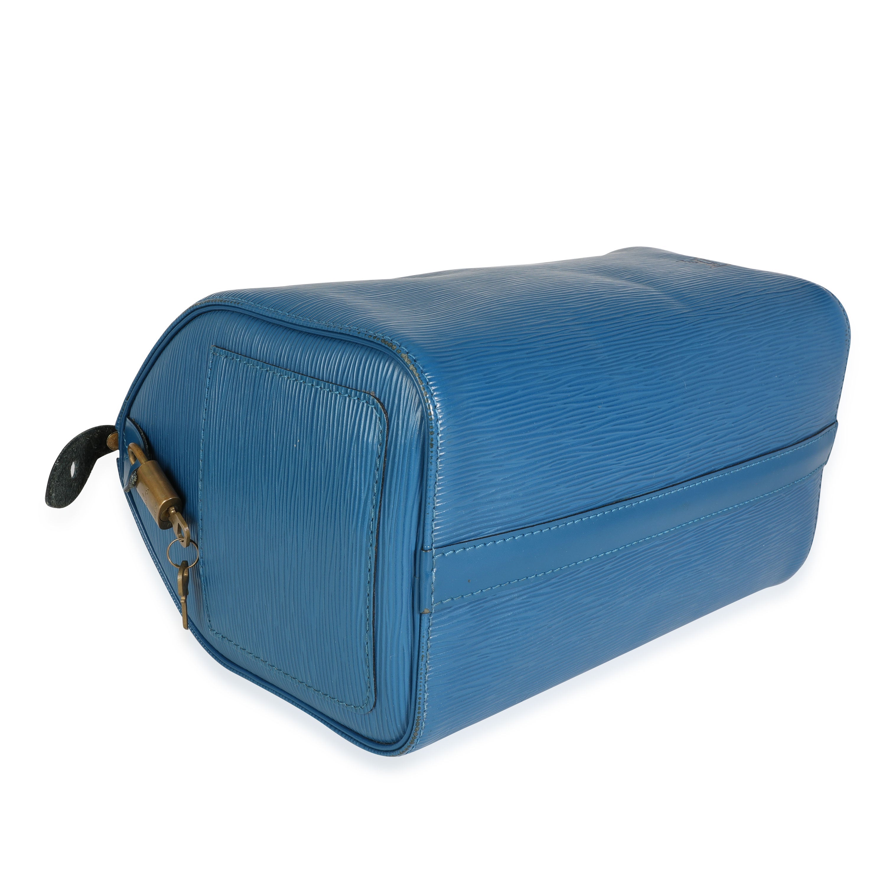 Louis Vuitton Louis Vuitton Vintage Toledo Blue Epi Leather Speedy 25