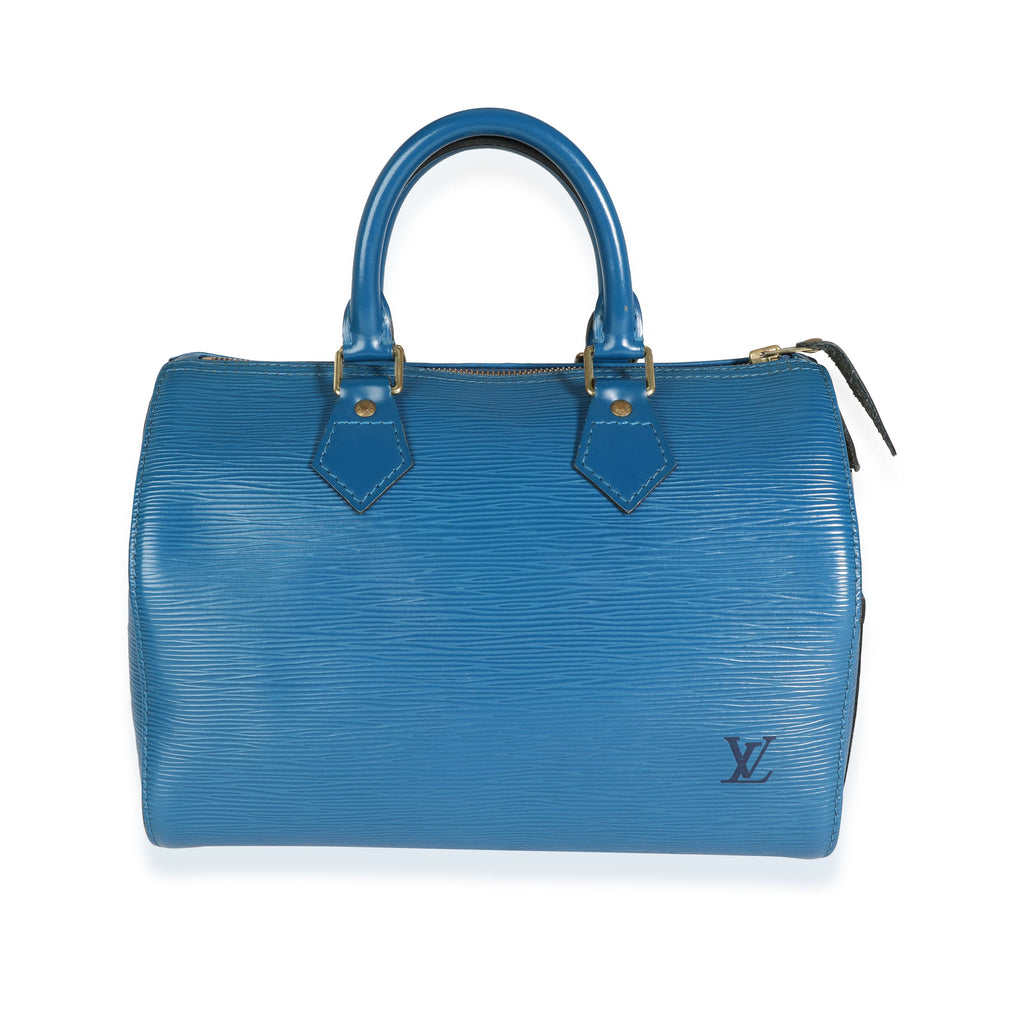 Louis Vuitton Louis Vuitton Vintage Toledo Blue Epi Leather Speedy 25