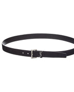 Saint Laurent Cassandre Suede Belt