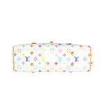 Louis Vuitton Louis Vuitton x Takashi Murakami White Monogram Multicolore Aurelia Tote MM