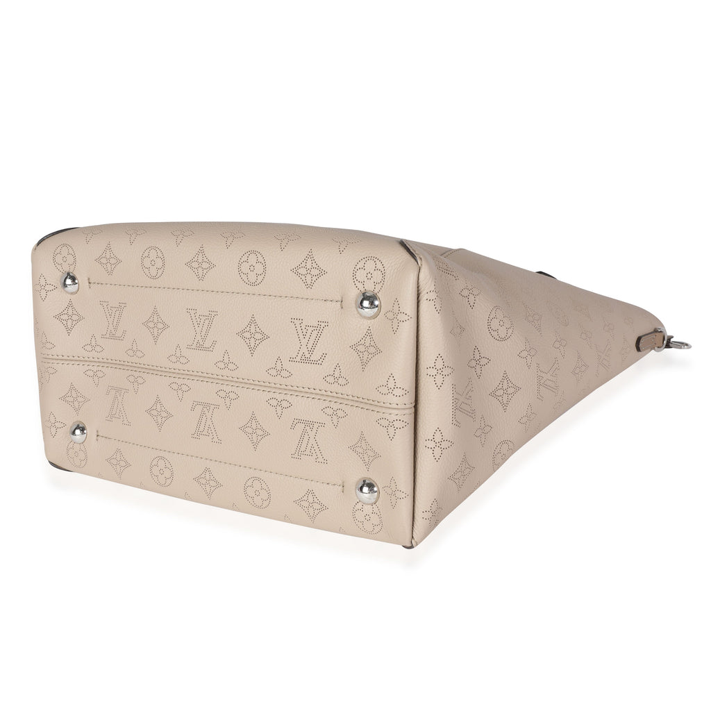 Louis Vuitton Louis Vuitton Galet Gray Mahina Leather Hina MM