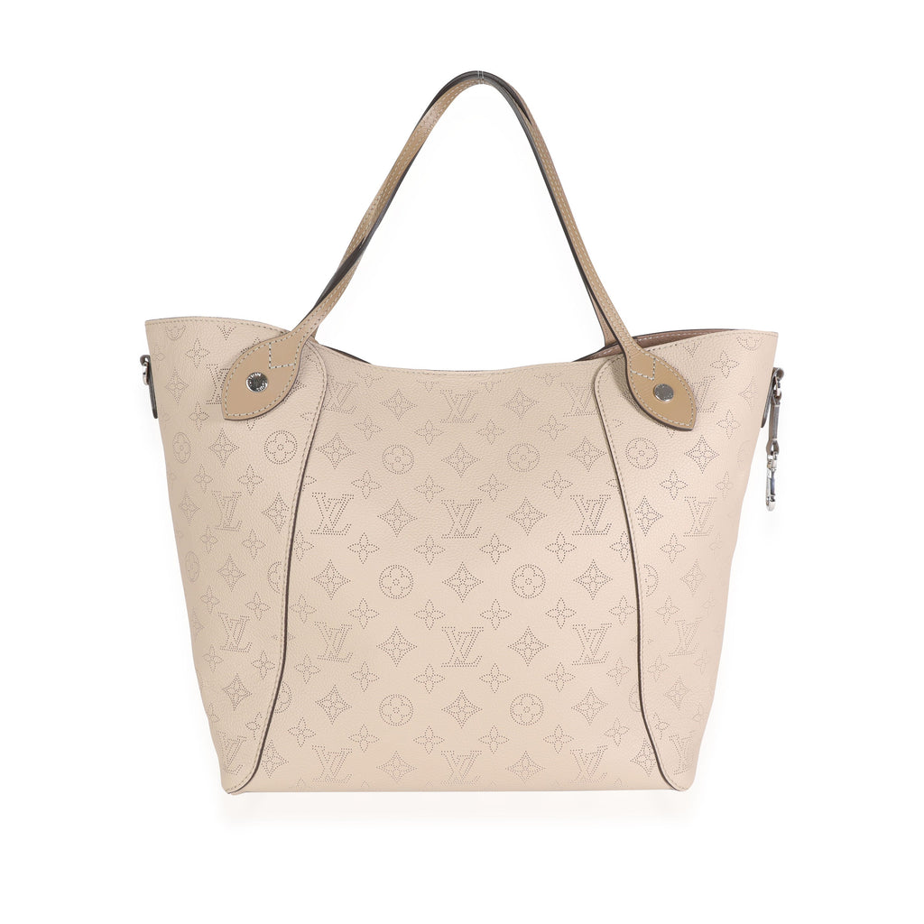 Louis Vuitton Louis Vuitton Galet Gray Mahina Leather Hina MM