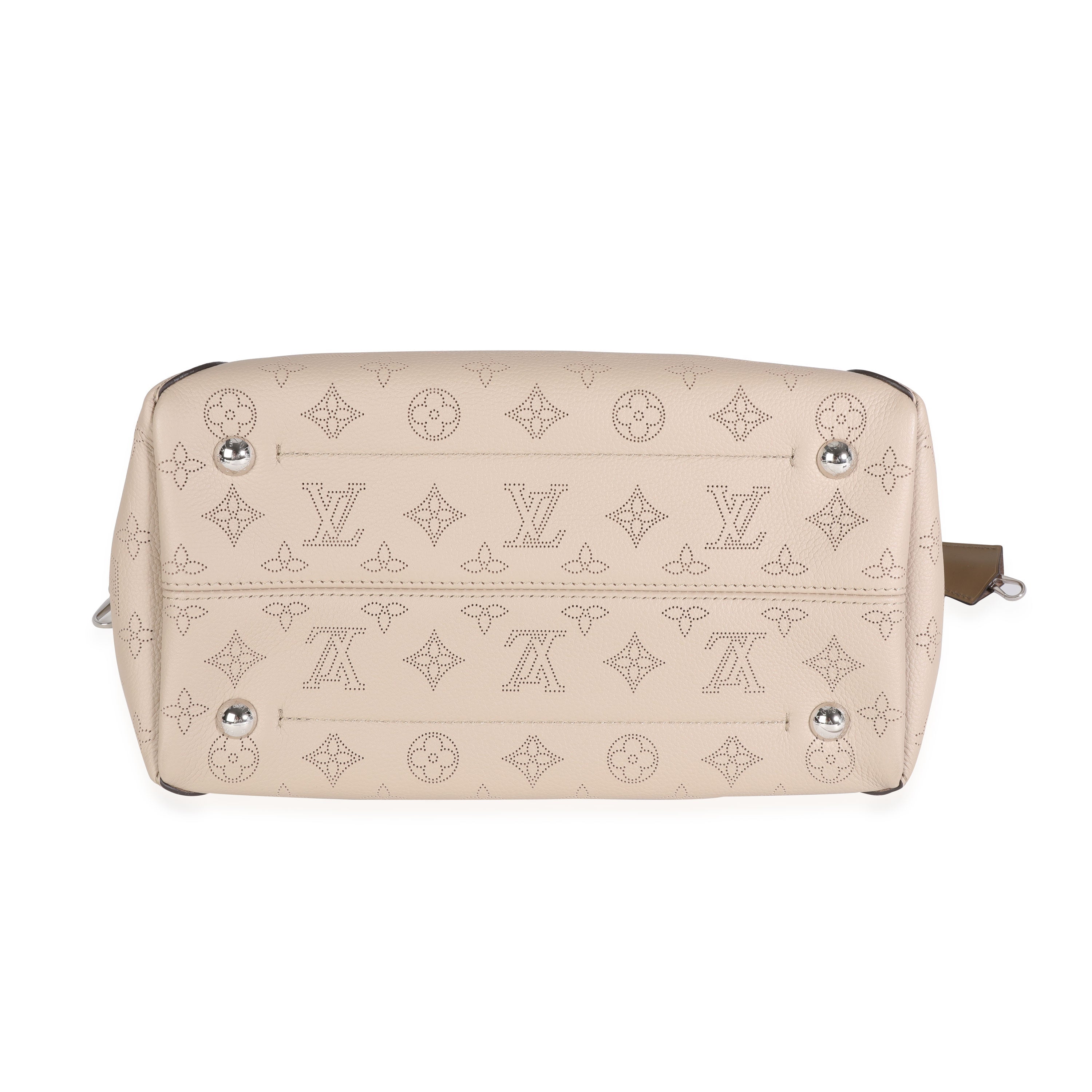 Louis Vuitton Louis Vuitton Galet Gray Mahina Leather Hina MM
