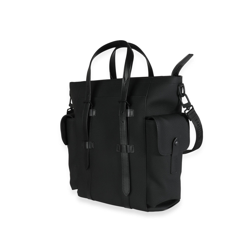 Louis Vuitton Louis Vuitton Black Taurillon Leather Christopher Tote