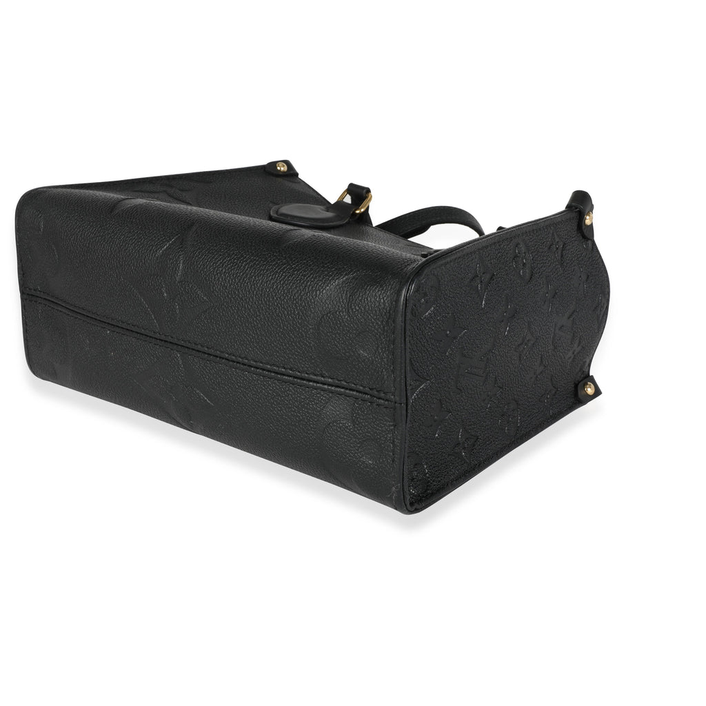 Louis Vuitton Louis Vuitton Black Giant Monogram Empreinte Leather Onthego PM