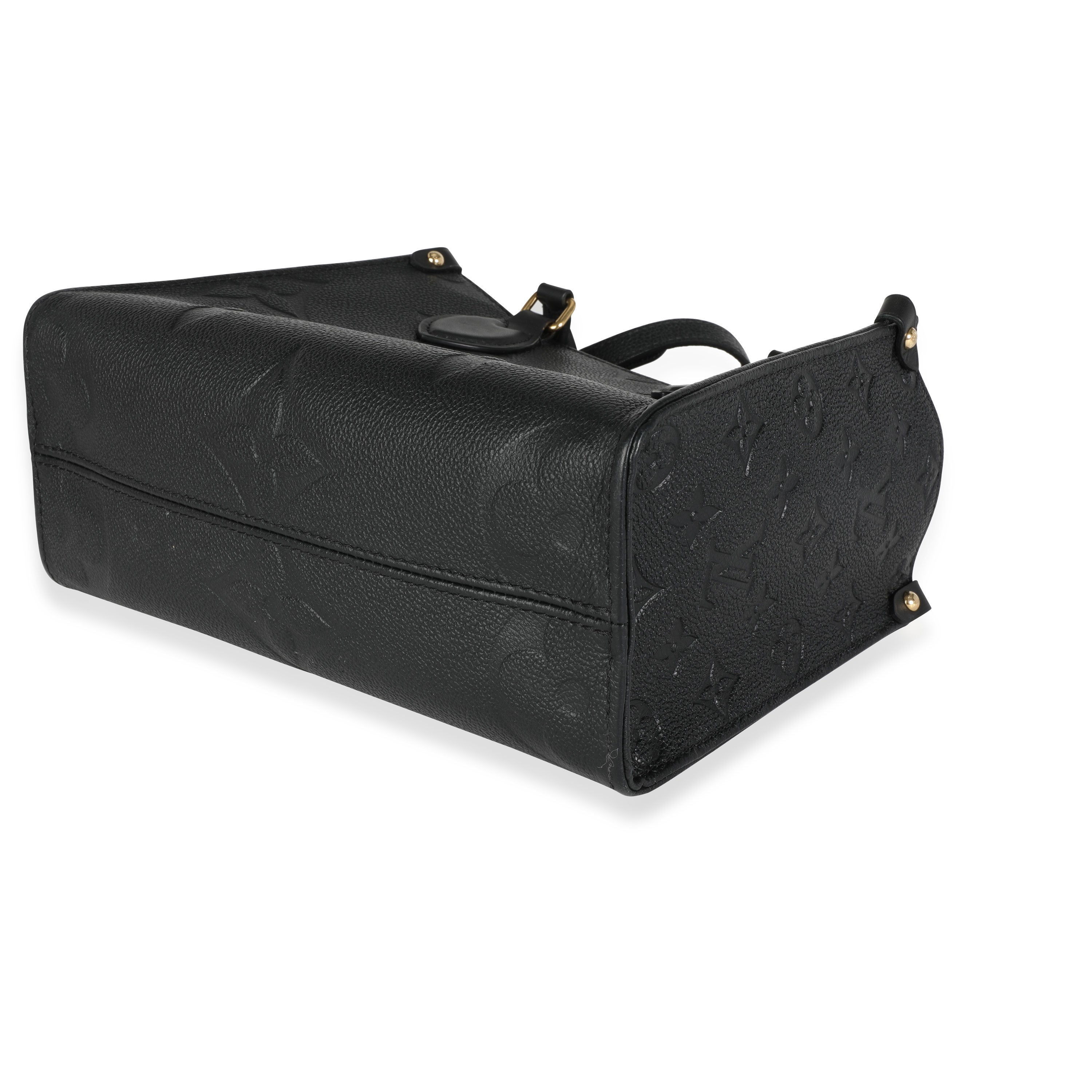 Louis Vuitton Louis Vuitton Black Giant Monogram Empreinte Leather Onthego PM