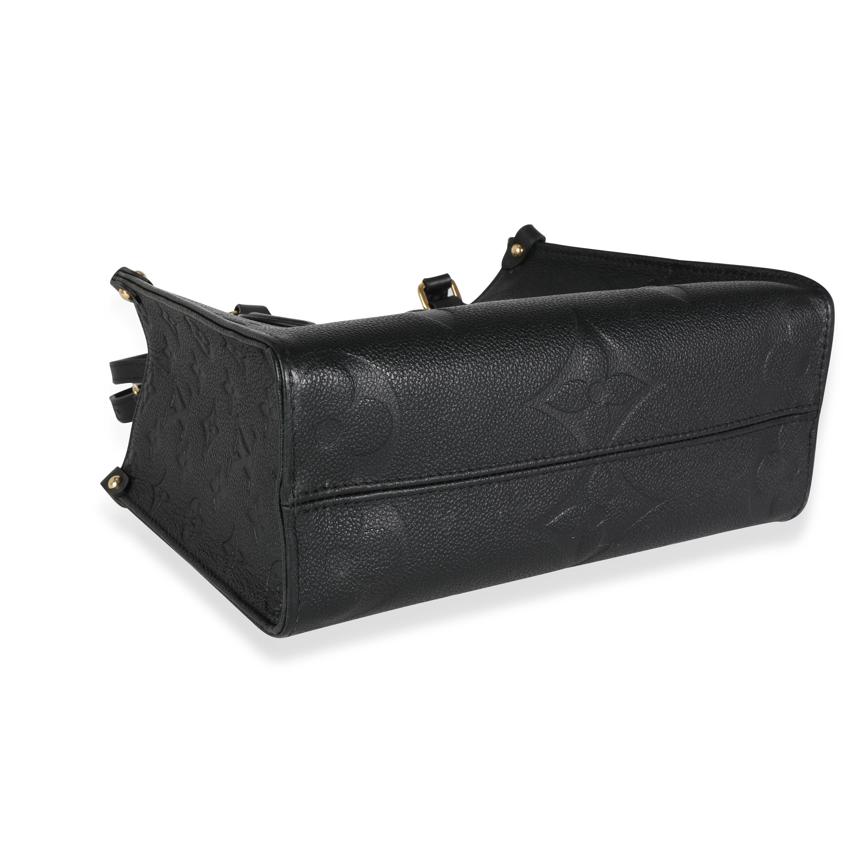 Louis Vuitton Louis Vuitton Black Giant Monogram Empreinte Leather Onthego PM