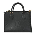 Louis Vuitton Louis Vuitton Black Giant Monogram Empreinte Leather Onthego PM