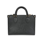 Louis Vuitton Louis Vuitton Black Giant Monogram Empreinte Leather Onthego PM
