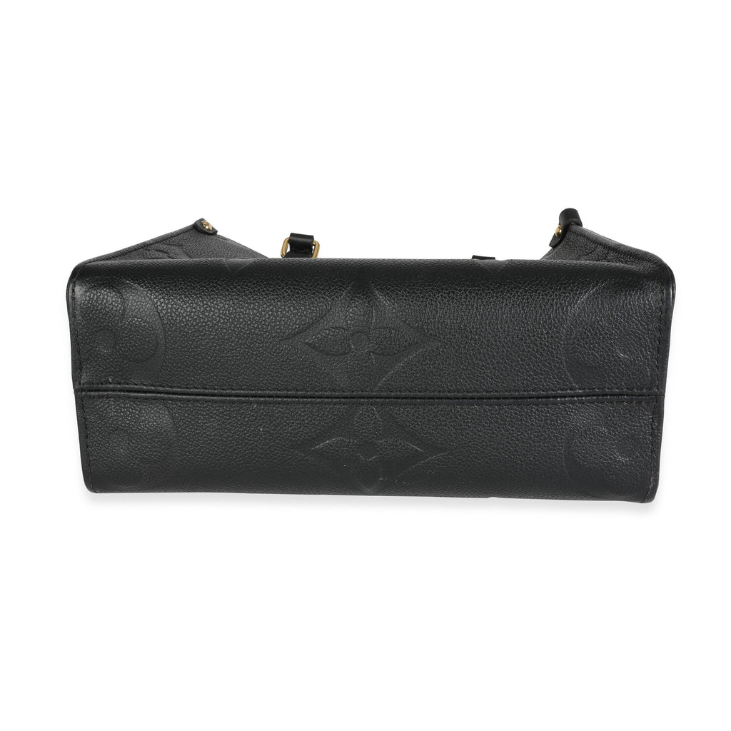 Louis Vuitton Louis Vuitton Black Giant Monogram Empreinte Leather Onthego PM