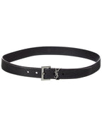 Saint Laurent Cassandre Leather Belt