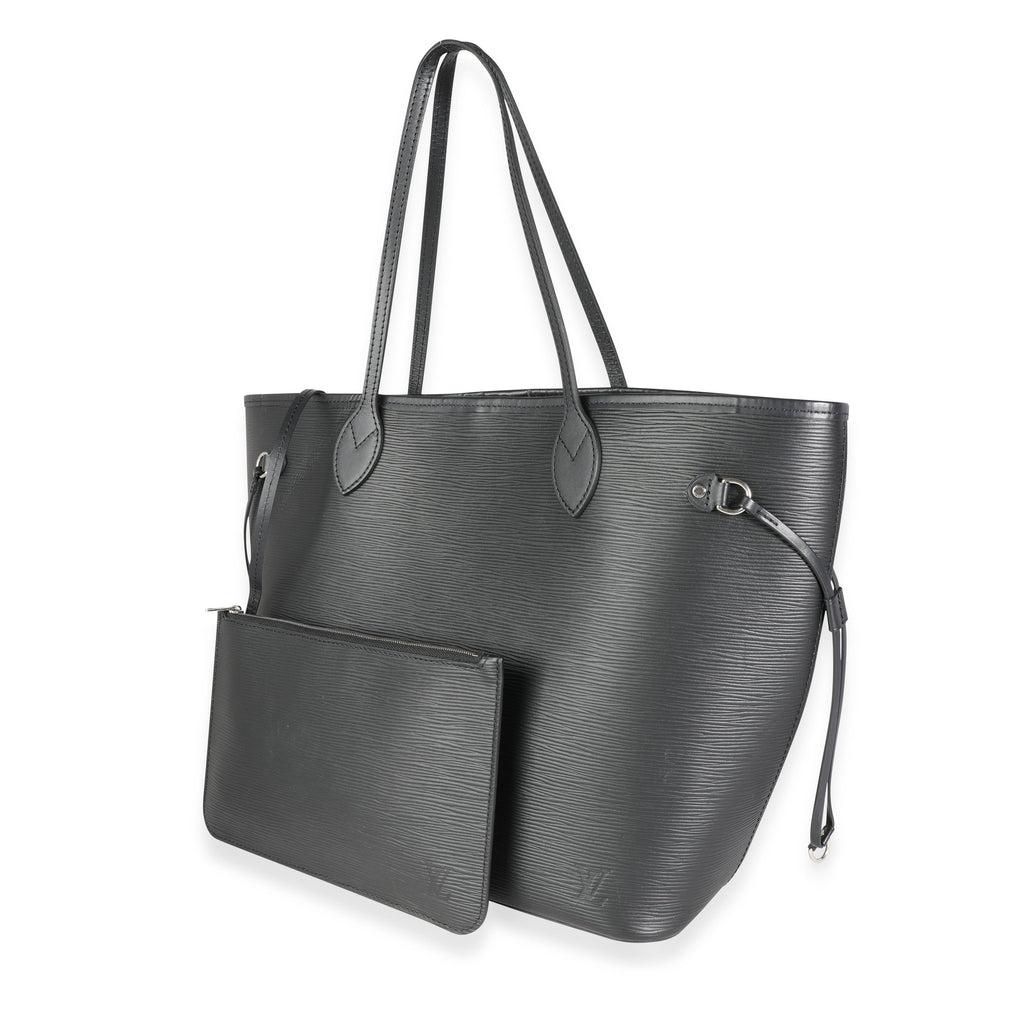 Louis Vuitton Louis Vuitton Black Epi Leather Neverfull MM