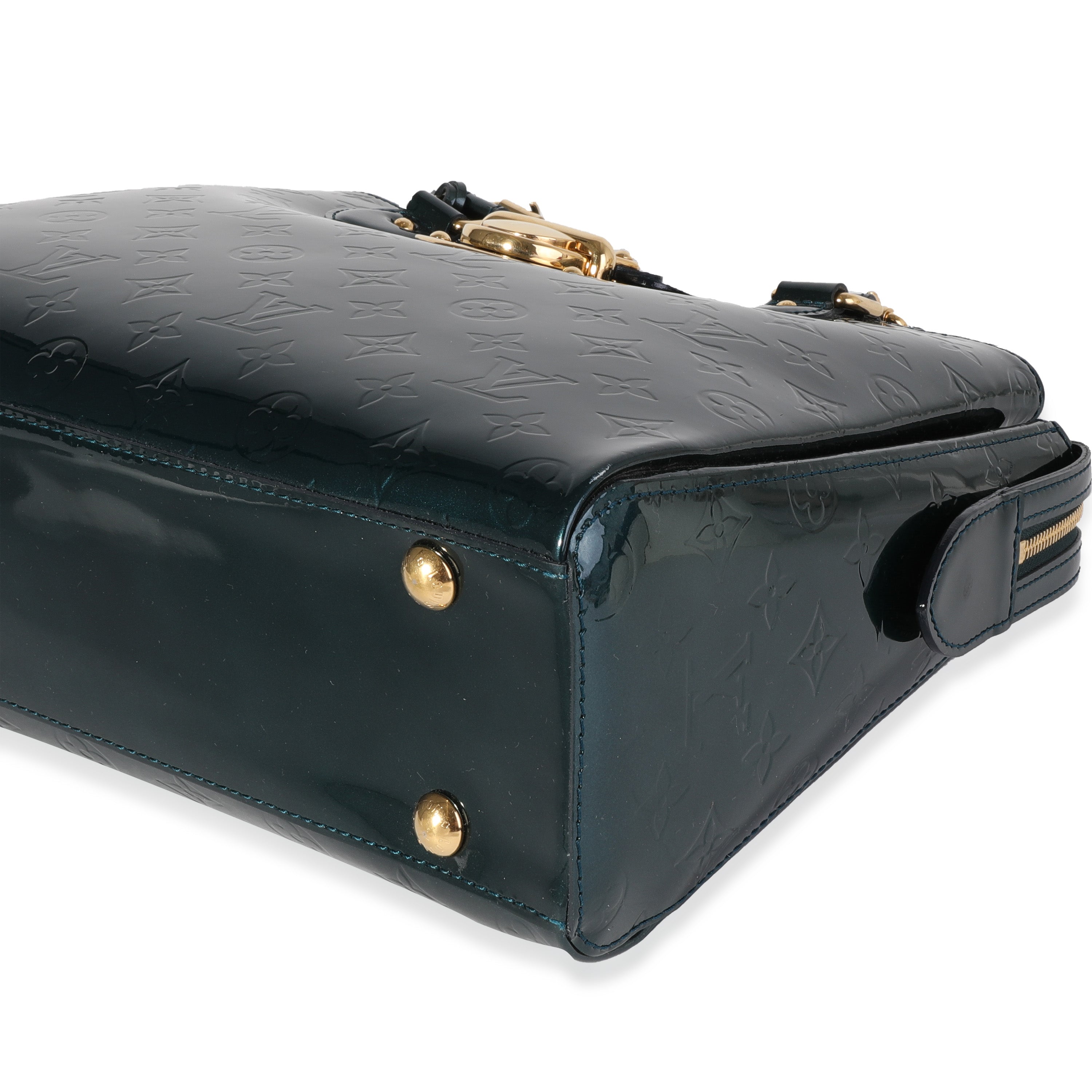 Louis Vuitton Louis Vuitton Bleu Nuit Monogram Vernis Melrose Avenue