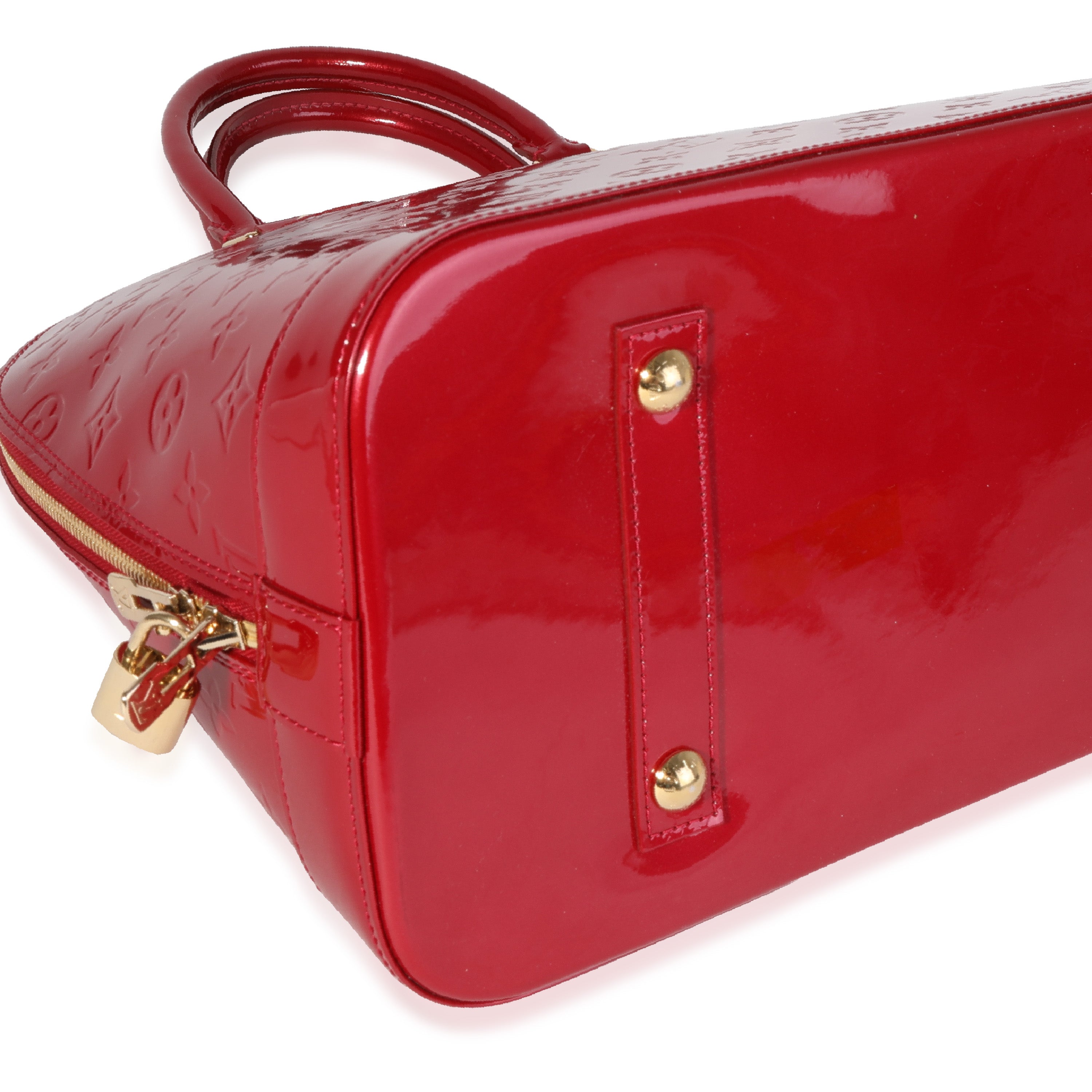 Louis Vuitton Red Monogram Vernis Alma GM