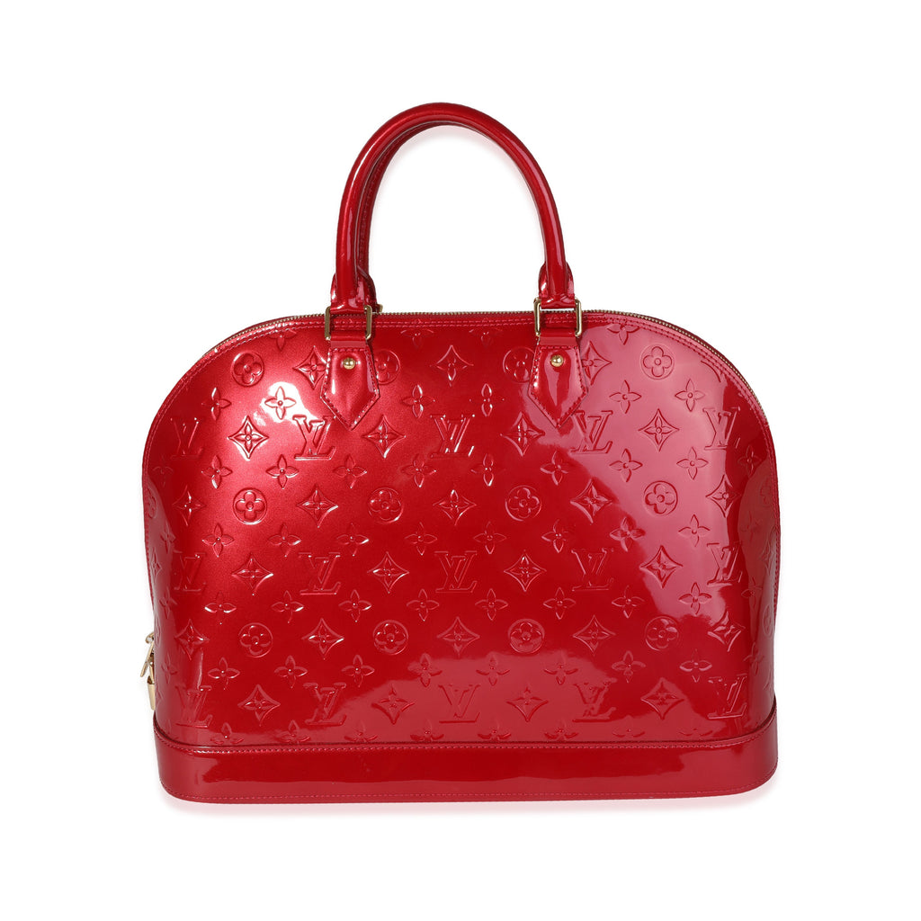 Louis Vuitton Red Monogram Vernis Alma GM