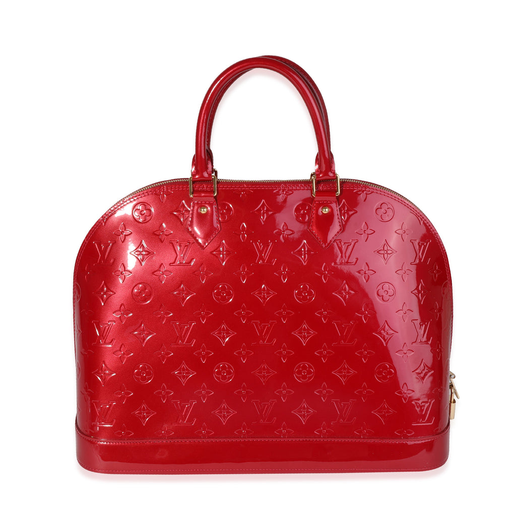 Louis Vuitton Red Monogram Vernis Alma GM