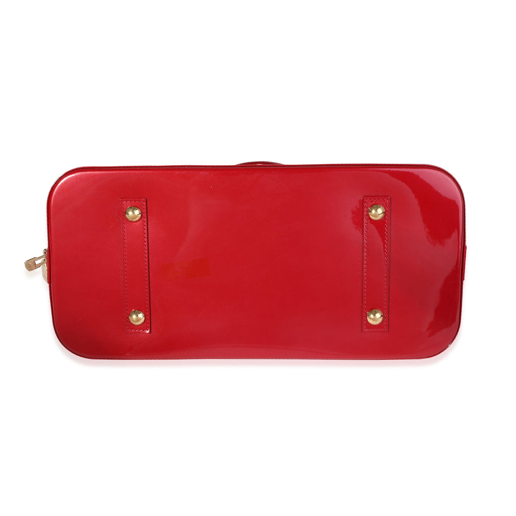 Louis Vuitton Red Monogram Vernis Alma GM