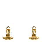 Chanel Round CC Clip On Earrings Gold