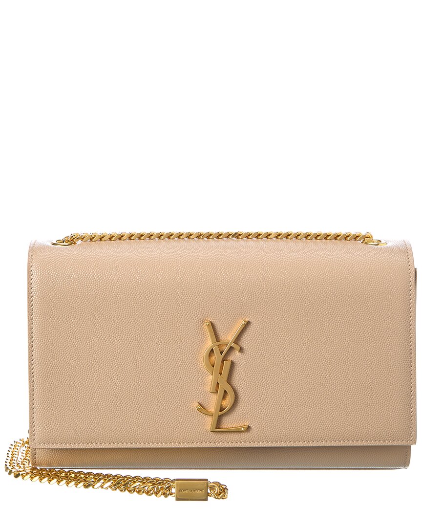 Saint Laurent Kate Monogram Medium Leather Shoulder Bag