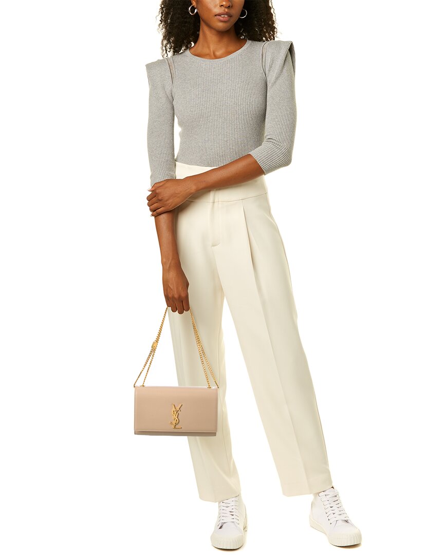 Saint Laurent Kate Monogram Medium Leather Shoulder Bag
