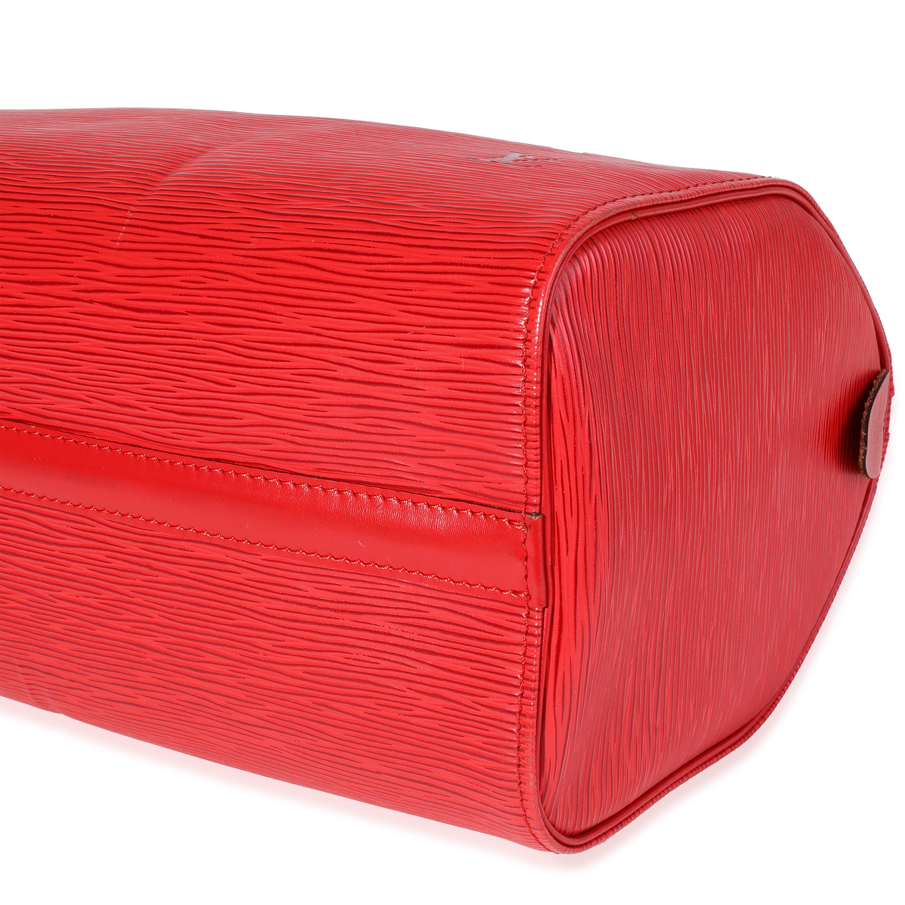 Louis Vuitton Louis Vuitton Red Epi Leather Speedy 25
