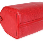 Louis Vuitton Louis Vuitton Red Epi Leather Speedy 25
