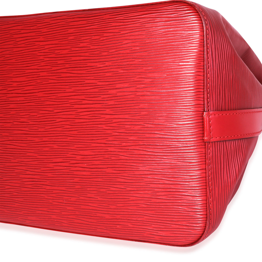 Louis Vuitton Louis Vuitton Red Epi Leather Petit Noé Bag