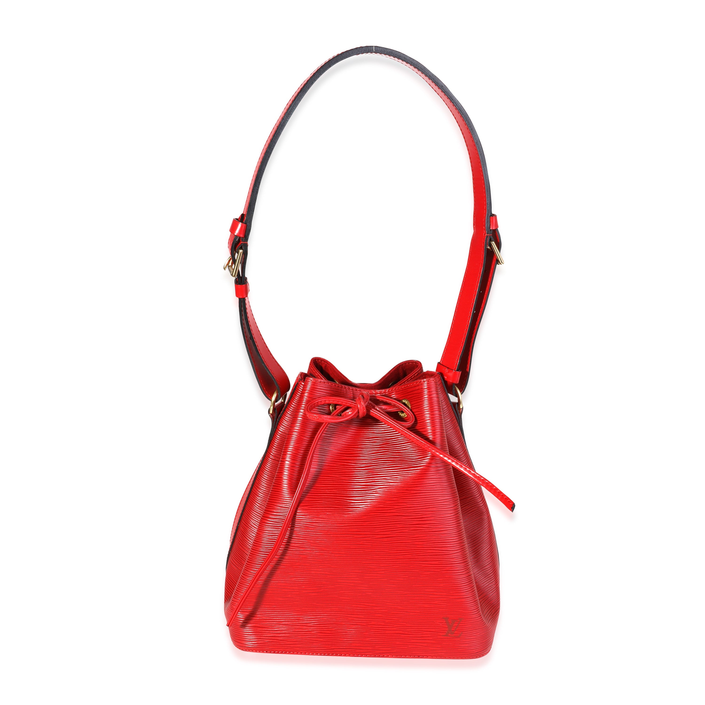 Louis Vuitton Louis Vuitton Red Epi Leather Petit Noé Bag