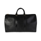 Louis Vuitton Black Epi Leather Keepall 50