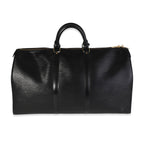Louis Vuitton Black Epi Leather Keepall 50