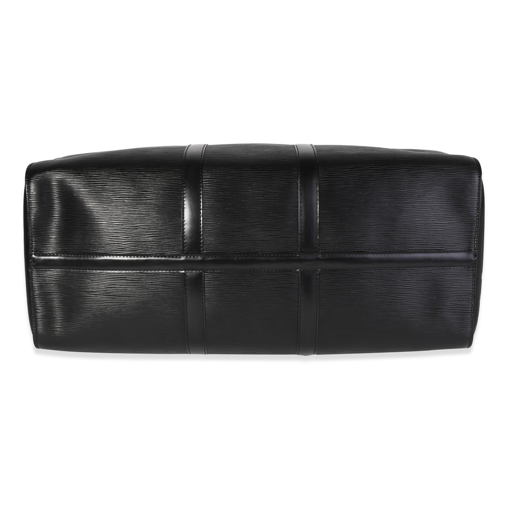Louis Vuitton Black Epi Leather Keepall 50