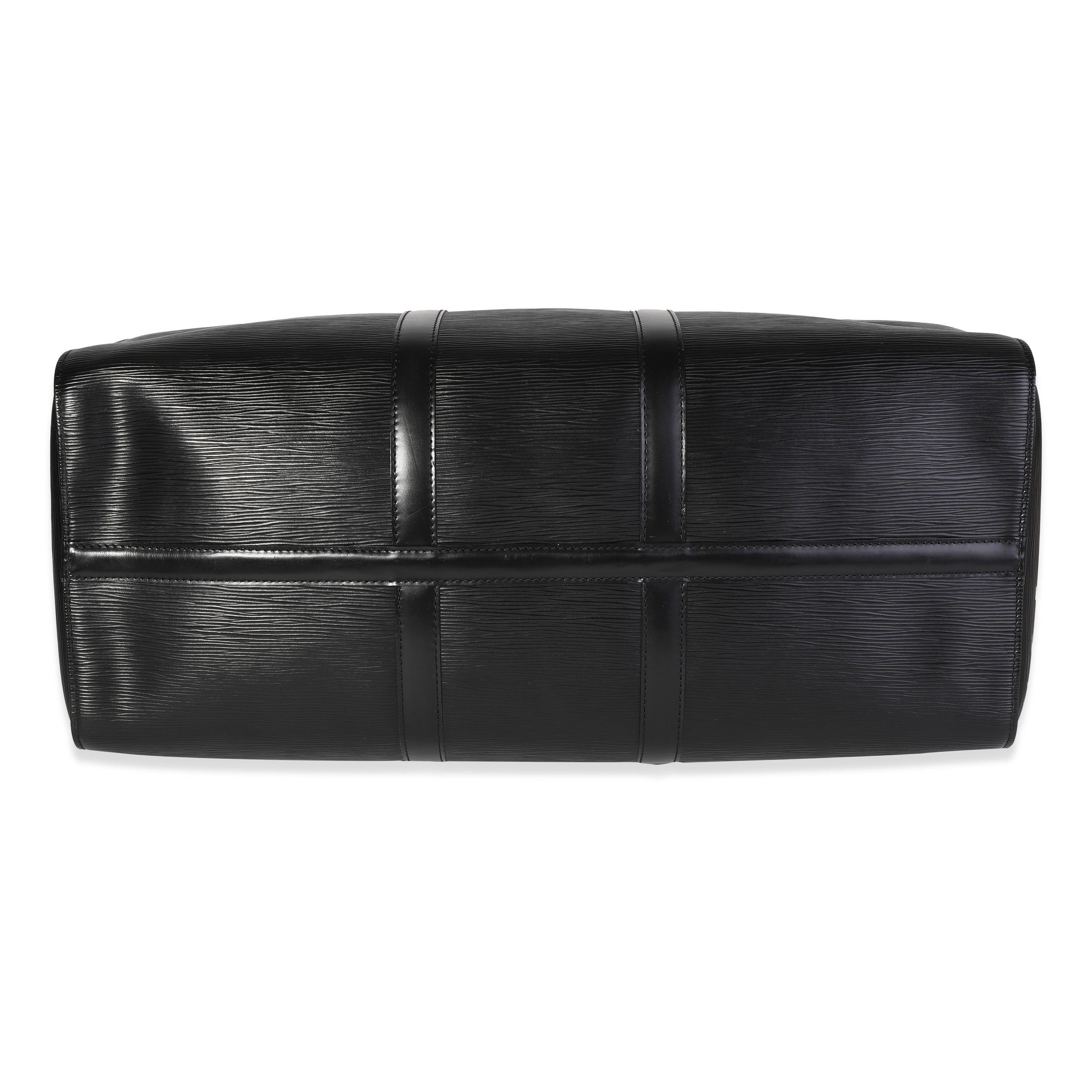 Louis Vuitton Black Epi Leather Keepall 50