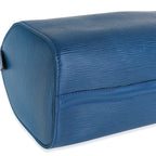 Louis Vuitton Louis Vuitton Toledo Blue Epi Leather Speedy 25