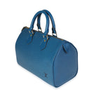 Louis Vuitton Louis Vuitton Toledo Blue Epi Leather Speedy 25