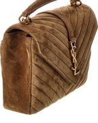 Saint Laurent College Medium Suede Shoulder Bag